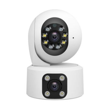 SriHome SH049 2MP Dual Lens Night Vision IP Camera with Humanoid Tracking - 1