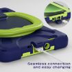 Samsung Galaxy Tab Active5 X300 Silicone Hybrid Case with Strap - Navy - 7