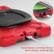 Samsung Galaxy Tab Active5 X300 Red Silicone Hybrid Case with Strap - 7