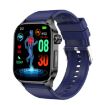 ET580 Sports Smart Watch: 2.04" AMOLED, Bluetooth Call, ECG, Blue Band - 1