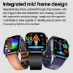 ET580 Sports Smart Watch: 2.04" AMOLED, Bluetooth Call, ECG, Blue Band - 6