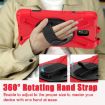 Samsung Galaxy Tab Active5 X300 Red Case with Strap & Rotary Grip - 7