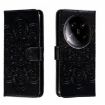 Xiaomi 14 Ultra Black Leather Case - Sun Mandala Embossing Pattern - 1