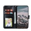 Xiaomi 14 Ultra Black Leather Case - Sun Mandala Embossing Pattern - 4