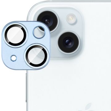 iPhone 15/15 Plus IMAK Metal Armor Camera Protector Film - Blue - 1