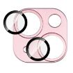 iPhone 15/15 Plus IMAK Metal Armor Camera Protector Film - Pink - 2