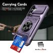 Samsung Galaxy A15 5G Shockproof Card Case with Ring Holder - Purple - 6