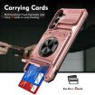 Samsung Galaxy A15 5G Shockproof Card Case with Ring Holder Rose Gold - 6