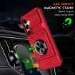 Samsung Galaxy S24+ 5G Shockproof Card Case with Ring Holder - Red - 2