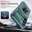 Samsung Galaxy S24+ 5G Shockproof Card Case with Ring Holder - Green - 3