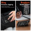 Samsung Galaxy A25 5G Shockproof Card Case with Ring Holder - Black - 7