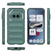 Magic Shield TPU + Flannel Phone Case for Nothing Phone 2a - Dark Green - 3