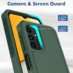 Samsung Galaxy A13/A04s 2-in-1 PC+TPU Phone Case - Dark Green - 5