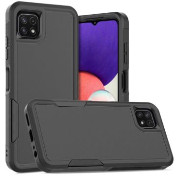 Samsung Galaxy A22 5G Phone Case - 2 in 1 PC + TPU (Black) - 1