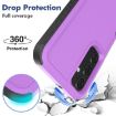 Samsung Galaxy A25 5G Phone Case, 2 in 1 PC + TPU, Purple - 3