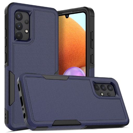 Samsung Galaxy A32 4G Phone Case, 2 in 1 PC + TPU, Dark Blue - 1
