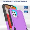 Samsung Galaxy A42 5G Phone Case, 2 in 1 PC + TPU, Purple - 5