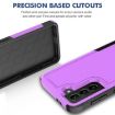 Samsung Galaxy S21+ 5G Purple PC TPU Phone Case 2 in 1 - 2