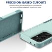 Samsung Galaxy S21 Ultra 5G Phone Case, 2 in 1 PC + TPU, Light Green - 2