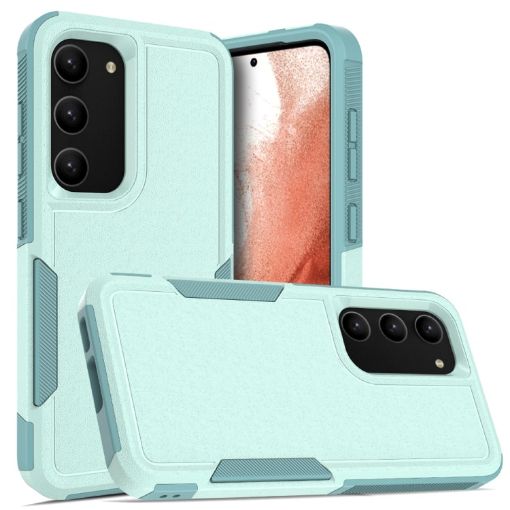 Samsung Galaxy S23 5G Phone Case, 2 in 1 PC + TPU, Light Green - 1