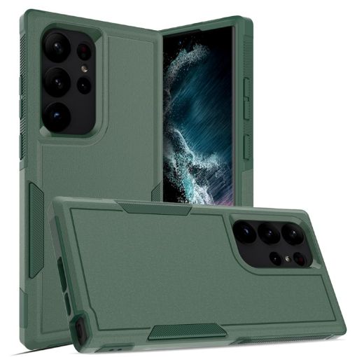 Samsung Galaxy S23 Ultra 5G Dark Green 2 in 1 PC TPU Case - 1