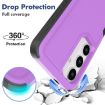 Samsung Galaxy S24 5G Phone Case, 2 in 1 PC + TPU, Purple - 3