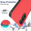 Samsung Galaxy A15 5G Red Phone Case - 2 in 1 PC + TPU Cover - 3