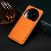 Xiaomi 14 Ultra D04 Calf Texture Dual Card Slot Phone Case Orange - 2