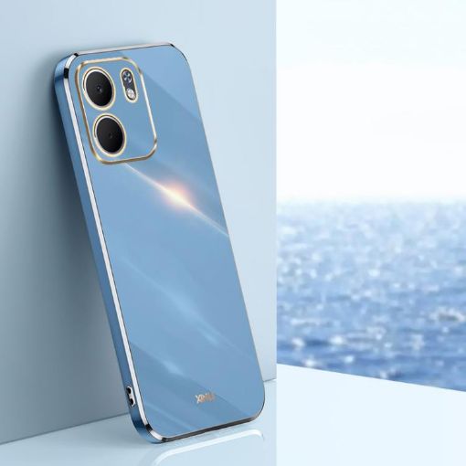 OPPO A5X 5G XINLI 6D Electroplate TPU Case - Celestial Blue - 1
