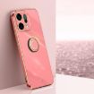 OPPO Reno14 5G XINLI 6D Electroplate TPU Case with Ring Holder Red - 1