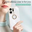 OPPO Reno14 5G XINLI 6D Electroplate TPU Case with Ring Holder Red - 2