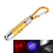 Gold Mini LED Flashlight Torch Keychain - 2 PCS Portable Metal Shell - 1