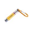 Gold Mini LED Flashlight Torch Keychain - 2 PCS Portable Metal Shell - 3
