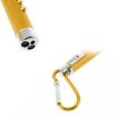 Gold Mini LED Flashlight Torch Keychain - 2 PCS Portable Metal Shell - 4