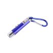 Mini LED Flashlight Torch Keychain - 2 PCS Blue Metal Shell for Hiking - 3