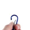 Mini LED Flashlight Torch Keychain - 2 PCS Blue Metal Shell for Hiking - 5