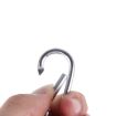 Mini LED Flashlight Torch Keychain - 2 PCS Silver for Outdoor Use - 5