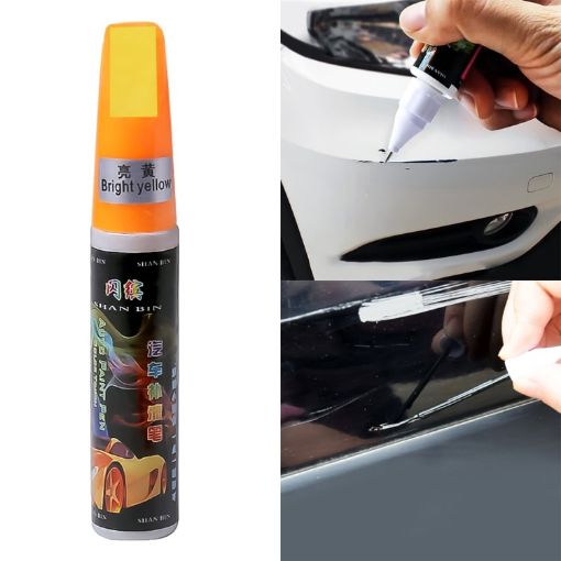 Yellow Car Scratch Repair Pen - Auto Care Scratch Remover & Paint Maintenance - 1