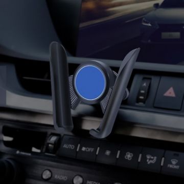 Universal Car Air Vent Phone Holder, 6-8.5cm Clip, For Smartphones, Blue - 1