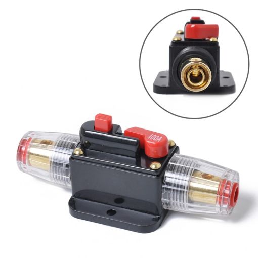 12-24V Car Circuit Breaker 100A Stereo Audio Fuse Holder - 1
