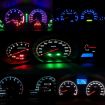 10 PCS 2W T3 Wedge LED Dashboard Bulbs - Ice Blue Instrument Panel Light - 7