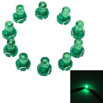 10PCS 2W T3 Wedge LED Dashboard Bulb Green Light for Instrument Panel - 1