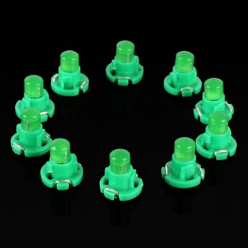 10PCS Green T4.2 Wedge LED Dashboard Gauge Bulbs 2W Instrument Panel - 1