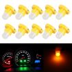 10PCS Yellow T4.2 Wedge LED Dashboard Gauge Bulbs 2W Instrument Panel - 1