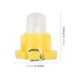 10PCS Yellow T4.2 Wedge LED Dashboard Gauge Bulbs 2W Instrument Panel - 4