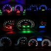 10PCS Yellow T4.2 Wedge LED Dashboard Gauge Bulbs 2W Instrument Panel - 7
