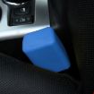 Blue Safe Rubber Car Seat Belt Clips Locking Buckles Protective Cover - 1