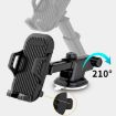 Black Multi-function Car Mount Phone Holder - Suction Cup Navigation Frame - 5