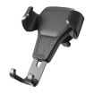 Litchi Texture Gravity Car Mount Phone Holder - Black - 2