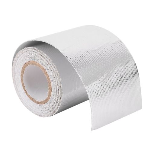 5m Exhaust Wrap Heat Shield Aluminum Foil Paper Heat Resistant (Silver) - 1
